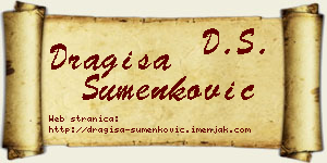Dragiša Šumenković vizit kartica